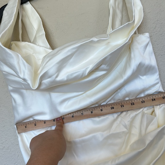 House of CB ‘Delphine’ Ivory Draped Corset Bridal‎ Gown NWOT size XL - Picture 7 of 15